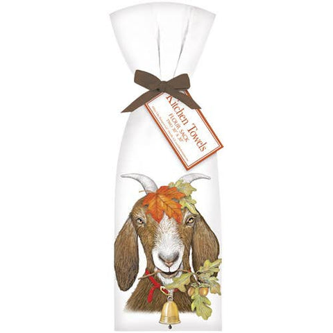 Fall Leaves Goat Towel Set